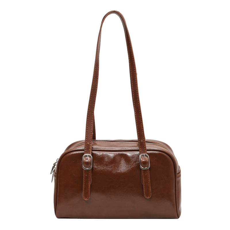 Wholesale brown PU leather handbags for women-NA-HB-001